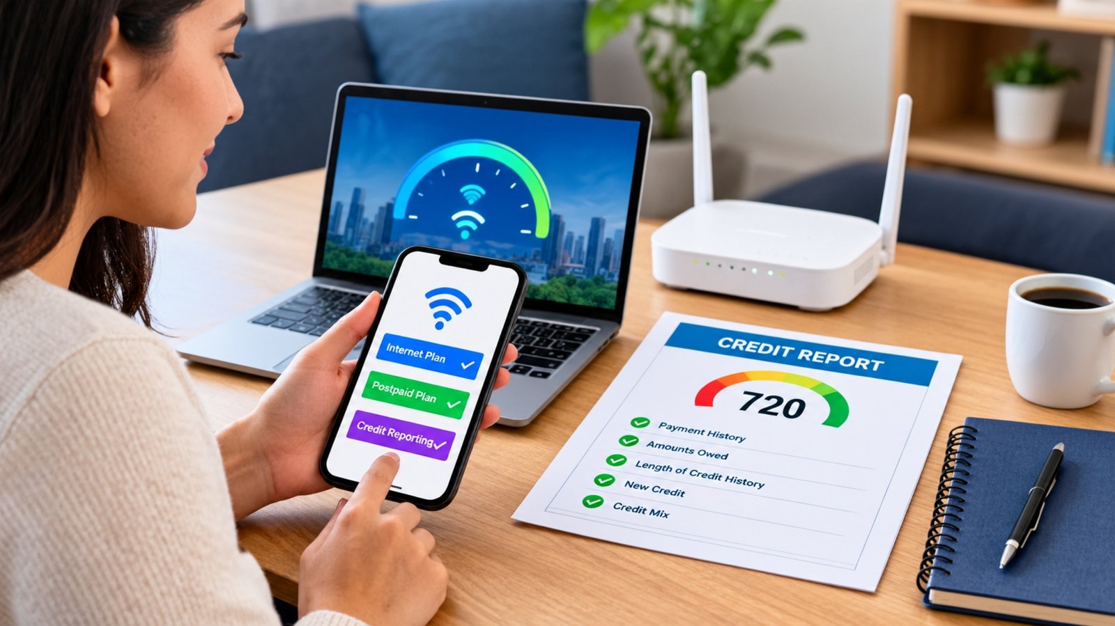 Internet Plans That Help Build Credit Postpaid vs. Credit-Reporting Utilities
